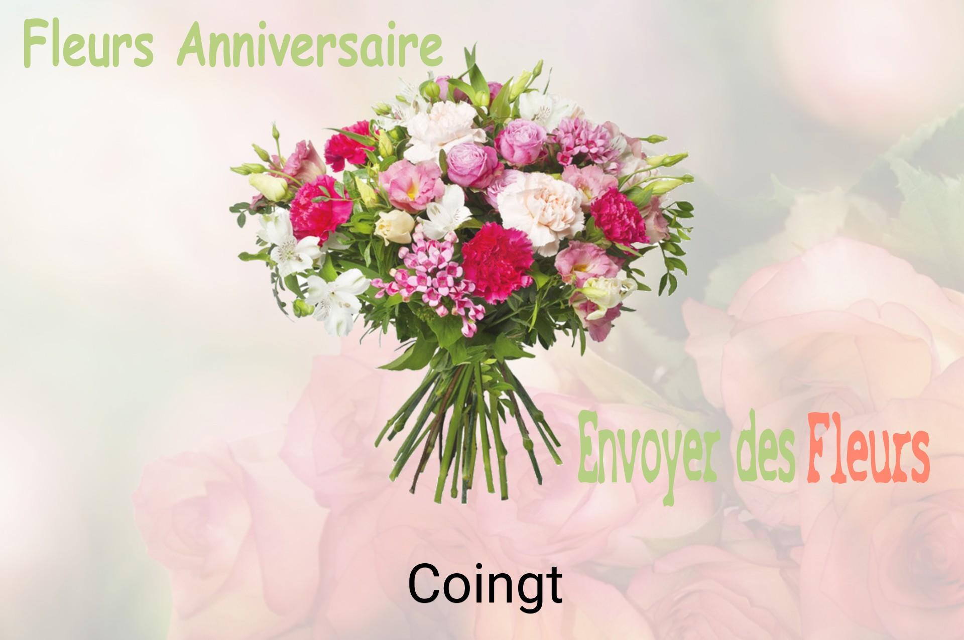 Bouquet de fleurs d’anniversaire livré à Coingt